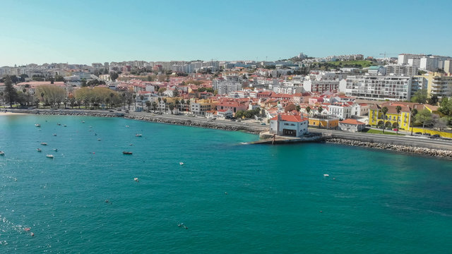 Vista Panor&acirc;mica da Vila de Pa&ccedil;o de Arcos em Oeiras Portugal