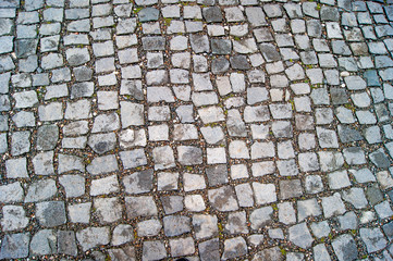 cobblestone pavement texture background 