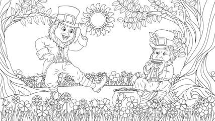 Coloring for day of St. Patrick
