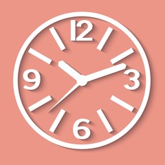 Clock icon. World time concept. Business background. Internet marketing.
