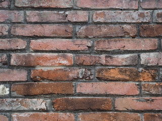 old red brick wall.