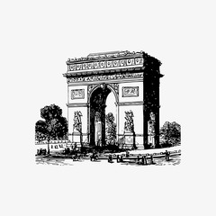 Fototapeta premium Arch of Triumph in Paris