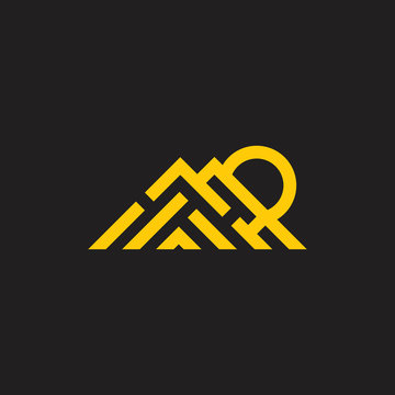mountain sun simple triangle stripes geometric logo vector