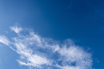 Naklejka na ściany i meble Blue sky with White Cloud Background