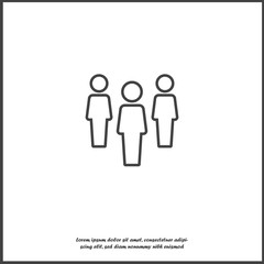  Vector icon of a businessman. Businessman at work on white isolated background.