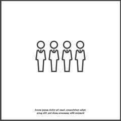  Vector icon of a businessman. Businessman at work on white isolated background.