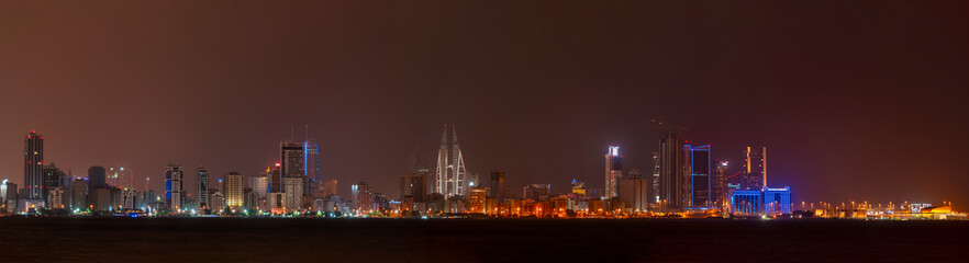 Bahrain skyline looking across to Juffair and the Diplomatic Area, Manama