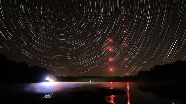 Time lapse footage of the LBJ Grasslands night sky in Decatur Texas