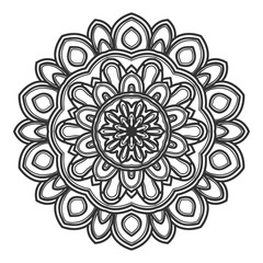 mandala flower illustration vector