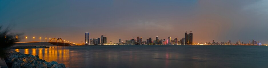 Bahrain skyline looking across to Juffair and the Diplomatic Area, Manama