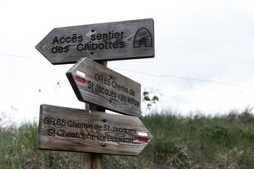 ル・ピュイの道の標識