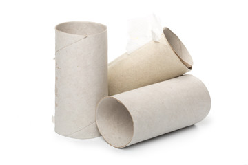  toilet paper on white background