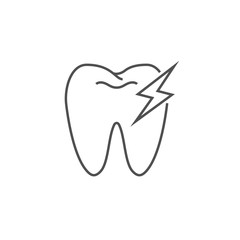 Toothache Line Icon