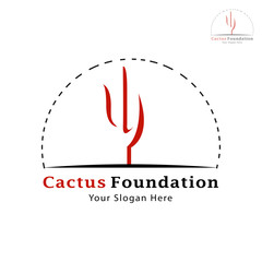 This logo has a cactus plant. This logo is suitable for use as a company logo and can also be used in various  other creative businesses as needed. But it can also be used as an application logo.