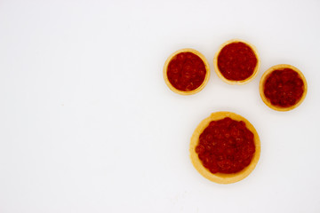 Luxury Red Caviar Background. Food photo concept.