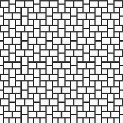 Vector seamless pattern of rectangles and squares. Modern stylish texture. Geometrical lattice.