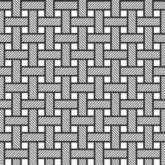 Vector seamless pattern of rectangular stripes, striped rectangles. Modern stylish texture. Geometrical lattice.