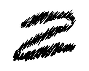 Hand drawn Pencil Scribble Zigzag