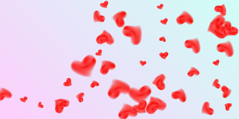 Hearts of confetti for valentines day