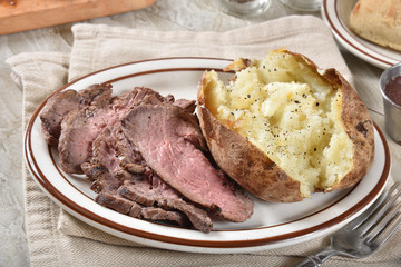 Gourmet roast beef dinner
