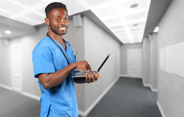 African doctor portrait