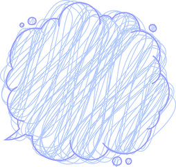 Colored pencil style Colorful Bubble comic Callout