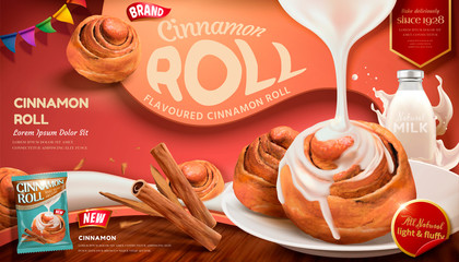 Cinnamon roll ads