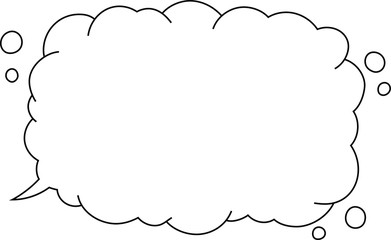 Monochrome Bubble comic Callout