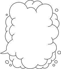 Monochrome Bubble comic Callout