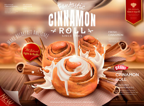 Cinnamon roll ads