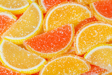 Sweet fruit lemon marmalade background
