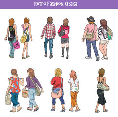 Fototapeta premium レトロファッション集