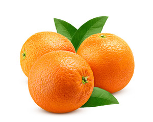 orange isolated on white background, clipping path, full depth of field