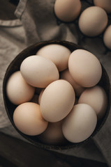 Natural organic eggs, Easter