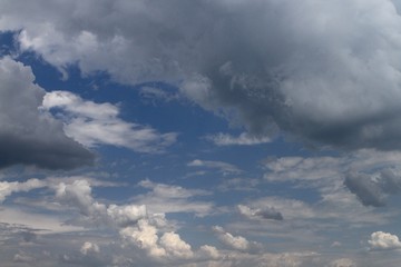 beautiful bright heavy clouds on the sky for using in design as background.