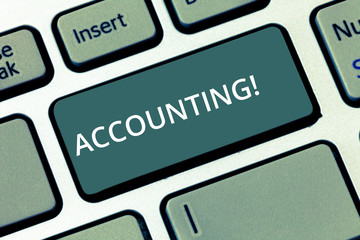Conceptual hand writing showing Accounting. Concept meaning Account inner voice motivate yourself...