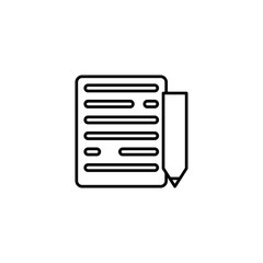 notepad and pencil icon vector illustration