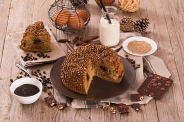 Chocolate coffee cake.