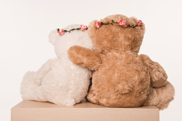 verliebtes teddypärchen