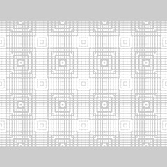 Ethnic boho seamless pattern. Shapes of dots and pixels. Patchwork texture. Weaving. Traditional ornament. Tribal pattern. Folk motif. Can be used for wallpaper, textile, invitation card, wrapping, we