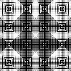 Ethnic boho seamless pattern. Shapes of dots and pixels. Patchwork texture. Weaving. Traditional ornament. Tribal pattern. Folk motif. Can be used for wallpaper, textile, invitation card, wrapping, we