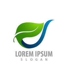 Fresh leaf nature concept design. Symbol graphic template element vector