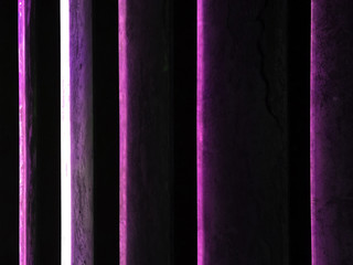 beautiful dynamic horizontal lighting purple pink color background with cracking detail on cement texture, shiny violet horizontal decoration background in pop retro style  use for night club, party