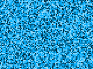 Blue water pixel camouflage abstract seamless pattern