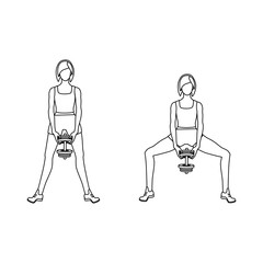 Sumo squat workout outline