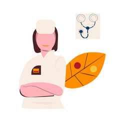 Online medical consultation and support. Online doctor. Vector illustration