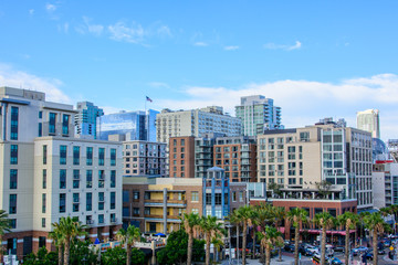 San Diego - Historic district Gaslamp Quarter, California state, USA