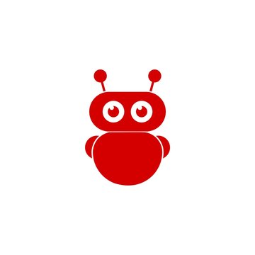 Robot avatar icon or sign