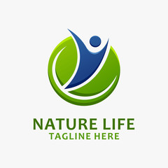 Nature life logo design