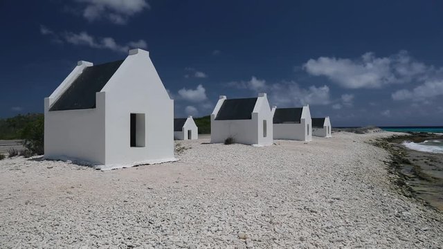 The monuments and slave huts of Bonaire.